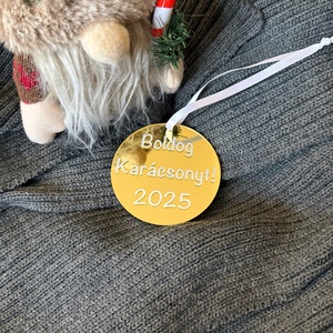 Tükörhatású plexi karácsonyfadísz, Karácsony, Karácsonyi lakásdekoráció, Karácsonyfadíszek, Fotó, grafika, rajz, illusztráció, Mindenmás, MESKA