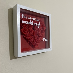 3D képkeret Valentin-napra - otthon & életmód - dekoráció - kép & falikép - 3d képek - Meska.hu
