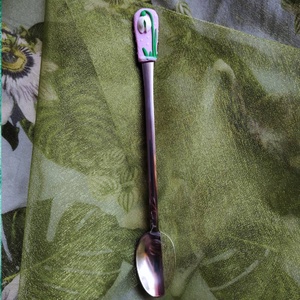 Hóvirág mintás rózsaszín teáskanál, Otthon & Életmód, Konyhafelszerelés, tálalás, Tálalás, Kanál & Villa, Gyurma, MESKA