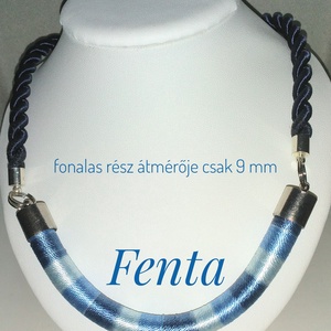 Vékony kék fonal nyakék - Meska.hu