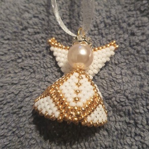 Angyalka karácsonyi dísz - karácsony - karácsonyi lakásdekoráció - karácsonyi manók, figurák - Meska.hu