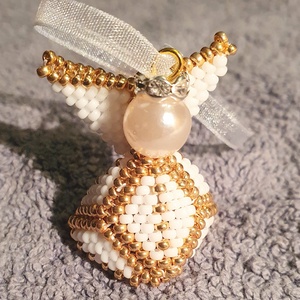 Angyalka karácsonyi dísz - karácsony - karácsonyi lakásdekoráció - karácsonyi manók, figurák - Meska.hu