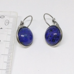 Lapis Lazuli fülbevaló - ékszer - fülbevaló - lógó fülbevaló - Meska.hu