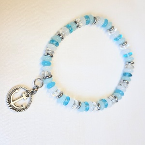 Horgonyos karkötő - ékszer - karkötő - charm karkötő - Meska.hu