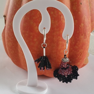 Halloween boszi fülbevaló - ékszer - fülbevaló - lógó fülbevaló - Meska.hu