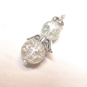 angyalka , Táska & Tok, Kulcstartó & Táskadísz, Kulcstartó, Gyöngyfűzés, gyöngyhímzés, MESKA