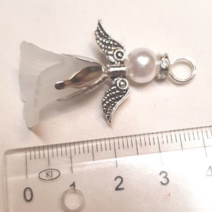 Gyöngy angyalkák - táska & tok - kulcstartó & táskadísz - kulcstartó - Meska.hu