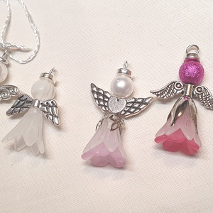 Gyöngy angyalkák - táska & tok - kulcstartó & táskadísz - kulcstartó - Meska.hu