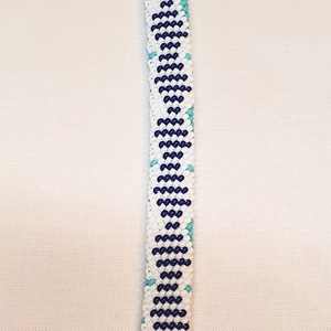 Horgonyos lapos karkötő - ékszer - karkötő - gyöngyös karkötő - Meska.hu