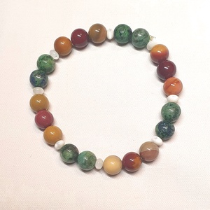 Ősz karkötő, Ékszer, Karkötő, Gyöngyös karkötő, Ékszerkészítés, Gyöngyfűzés, gyöngyhímzés, MESKA