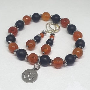 OM ékszerszett, Ékszer, Karkötő, Gyöngyös karkötő, Ékszerkészítés, Gyöngyfűzés, gyöngyhímzés, MESKA