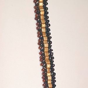 Irizáló zöld ékszerszett - ékszer - karkötő - gyöngyös karkötő - Meska.hu