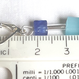 CUBE kékek ékszerszett - ékszer - ékszerszett - Meska.hu