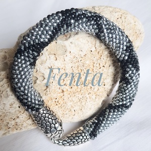 kígyó kapcsos karkötő - Meska.hu