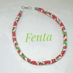 gyöngyhorgolt nyaklánc - Meska.hu