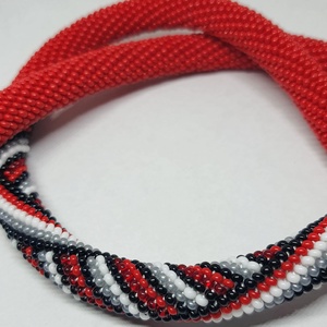 gyöngyhorgolt nyaklánc - ékszer - nyaklánc - gyöngyös nyaklánc - Meska.hu