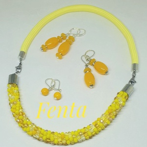 Sárga álom - ékszer - nyaklánc - medál nélküli nyaklánc - Meska.hu