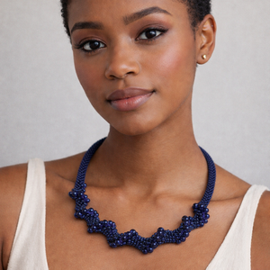 gyöngyhorgolt nyaklánc, Ékszer, Nyaklánc, Gyöngyös nyaklánc, Horgolás, Ékszerkészítés, MESKA