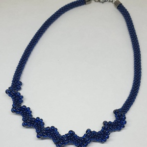 gyöngyhorgolt nyaklánc - ékszer - nyaklánc - gyöngyös nyaklánc - Meska.hu