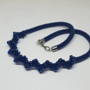 gyöngyhorgolt nyaklánc - ékszer - nyaklánc - gyöngyös nyaklánc - Meska.hu