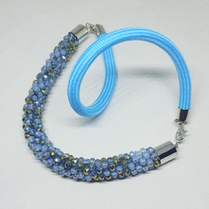 Kék ragyogás - ékszer - nyaklánc - medál nélküli nyaklánc - Meska.hu
