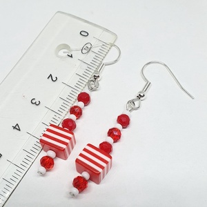 Csíkos fülbevalók, Ékszer, Fülbevaló, Lógó fülbevaló, Ékszerkészítés, MESKA