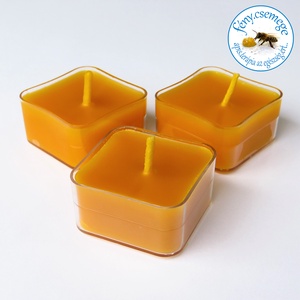 termelői méhviasz teamécses  virág formában -  - Meska.hu