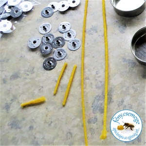 termelői méhviasz teamécses  virág formában -  - Meska.hu