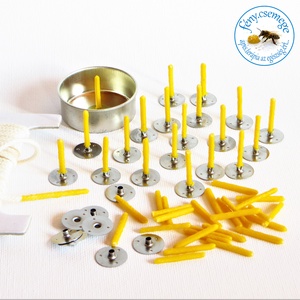 termelői méhviasz teamécses � kör formában -  - Meska.hu