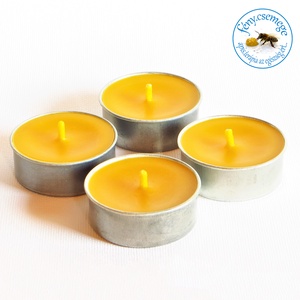 termelői méhviasz teamécses � kör formában -  - Meska.hu