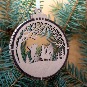 Róka 3D karácsonyfadísz - karácsony - karácsonyi lakásdekoráció - karácsonyfadíszek - Meska.hu