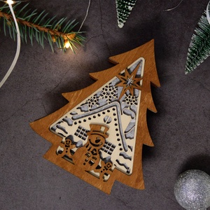 Hóemberes mécsestartó, Otthon & Életmód, Gyertya, illat, aroma, Mécses és mécsestartó, Famegmunkálás, MESKA