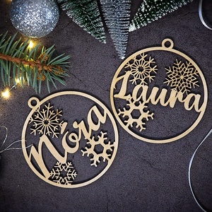 Névre szóló karácsonyfadísz - karácsony - karácsonyi lakásdekoráció - karácsonyfadíszek - Meska.hu