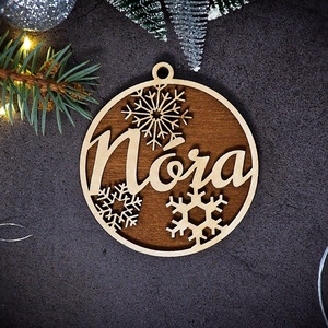 Névre szóló karácsonyfadísz - karácsony - karácsonyi lakásdekoráció - karácsonyfadíszek - Meska.hu