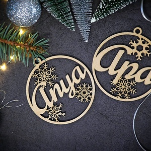 Névre szóló karácsonyfadísz - karácsony - karácsonyi lakásdekoráció - karácsonyfadíszek - Meska.hu