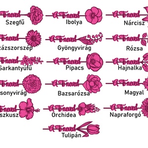 Névre szóló örök virágok - otthon & életmód - dekoráció - dísztárgy - Meska.hu