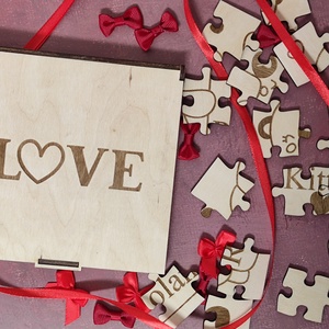 Személyes puzzle doboz - otthon & életmód - dekoráció - asztal és polc dekoráció - díszdoboz - Meska.hu