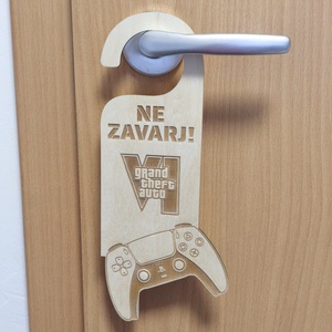 GTA VI - Ne zavarj!  - otthon & életmód - dekoráció - ajtó- és ablak dekoráció - ajtókilincs tábla - Meska.hu