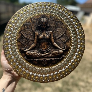 Belső Csend  Női Mandala Kép, Otthon & Életmód, Dekoráció, Spiritualitás, Mandala, Festészet, Festett tárgyak, MESKA