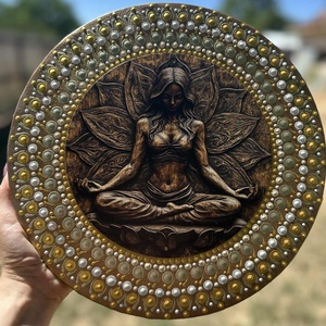 Belső Csend  Női Mandala Kép - otthon & életmód - dekoráció - spiritualitás - mandala - Meska.hu