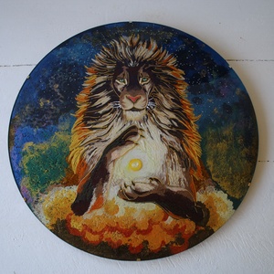 Oroszlán mandala - Meska.hu