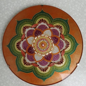 Tűzliliom mandala - Meska.hu