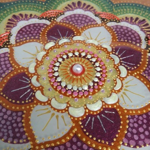 Tűzliliom mandala - otthon & életmód - dekoráció - spiritualitás - mandala - Meska.hu