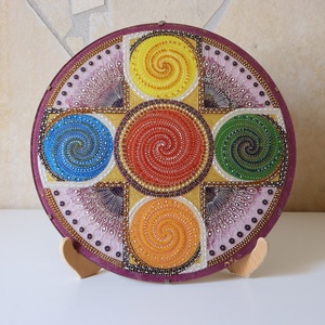 Örvény, Otthon & Életmód, Dekoráció, Spiritualitás, Mandala, Üvegművészet, MESKA