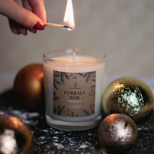 Forralt boros szójagyertya - Meska.hu