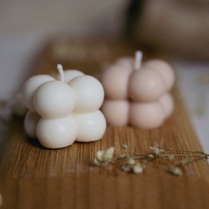 Buborék szójagyertya - esküvő - emlék & ajándék - köszönőajándék - Meska.hu