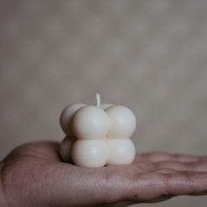 Buborék szójagyertya - esküvő - emlék & ajándék - köszönőajándék - Meska.hu