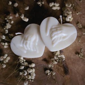 Kézfogós szójagyertya - Meska.hu