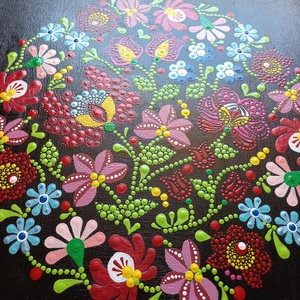 Pontozott mandala - magyaros minta - otthon & életmód - dekoráció - spiritualitás - mandala - Meska.hu