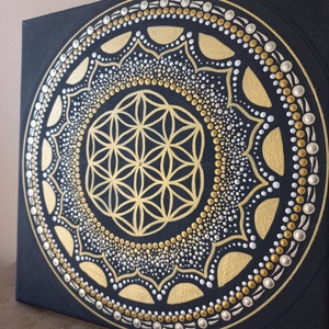 Pontozott mandala - Élet Virága - Meska.hu